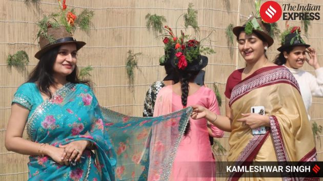 Government departments, self-help groups, and local artisans are displaying products and innovations through thematic stalls