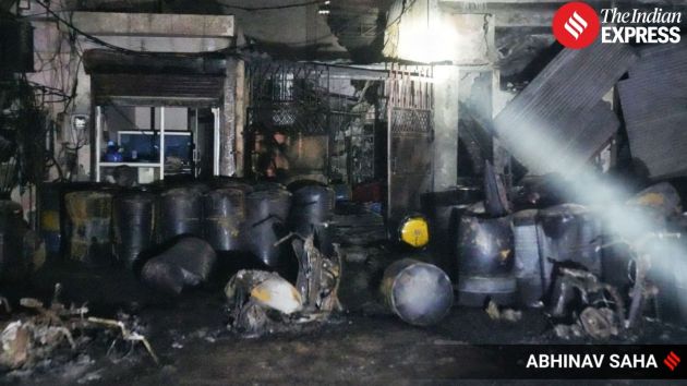 Seven fire tenders were deployed to the site, and the blaze was brought under control after nearly two hours