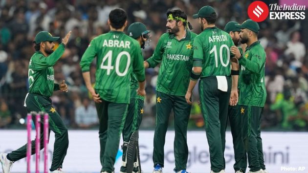 Pakistan bowled 16 overs of spin