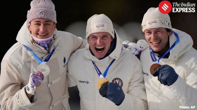 Laegreid celebrated his first individual Olympic medal