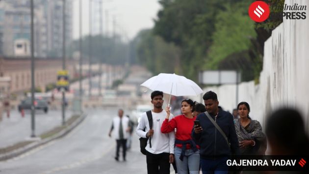 The rainfall followed a sharp rise in temperature earlier this week