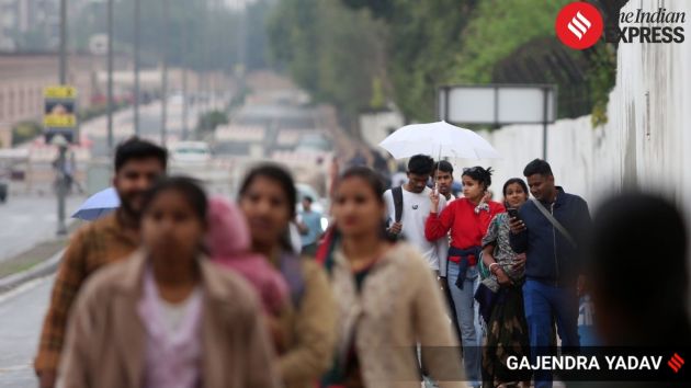 Beyond Delhi–NCR, isolated light to moderate rainfall or snowfall was likely over the western Himalayan region on February 17 and 18