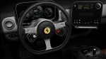 The steering wheel is light, made of recycled aluminium, and features a three-spoke design with clean lines inspired by the Ferraris of the 1950s and 1960s. (Image: Ferrari)