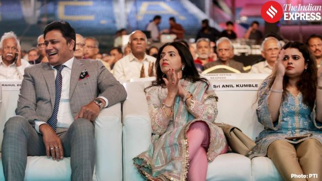 The Karnataka State Cricket Association renamed two stands of the M. Chinnaswamy Stadium after India greats Rahul Dravid, Anil Kumble and Shantha Rangaswamy as part of the stadium’s 50-year celebrations