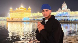 Indian cricket team star Abhishek Sharma at the Golden Temple in Amritsar. (Photo: Abhishek Sharma/Instagram)