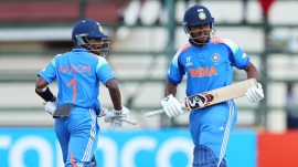 India U19 beat Afghanistan U19 to secure a place in final vs England in the 2026 Under 19 World Cup. (PHOTO: ICC)