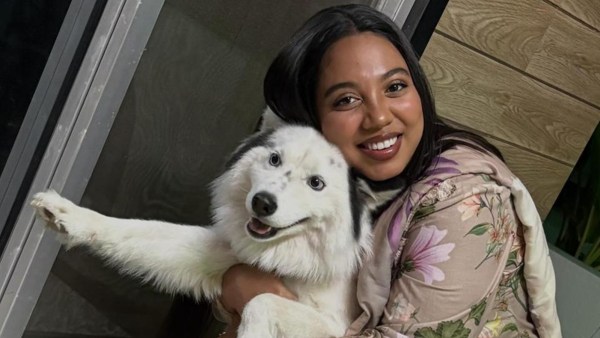 Avryl Pereira with her husky Do Do Hee, named after the female lead in My Demon. 