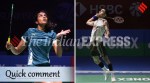 Top Indian badminton players PV Sindhu and Lakshya Sen in action. (Express photo by Amit Mehra and Abhinav Saha)