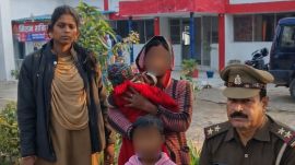 Police said the woman (29) and her two sons were found in Rajasthan's Sikar. (Express photo)