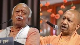Mohan Bhagwat and Yogi Adityanath