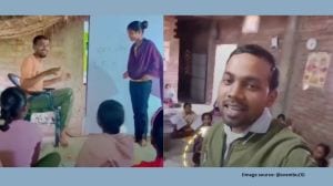 Despite the noise, Rohit Kumar was determined and won hearts with his simple science lessons