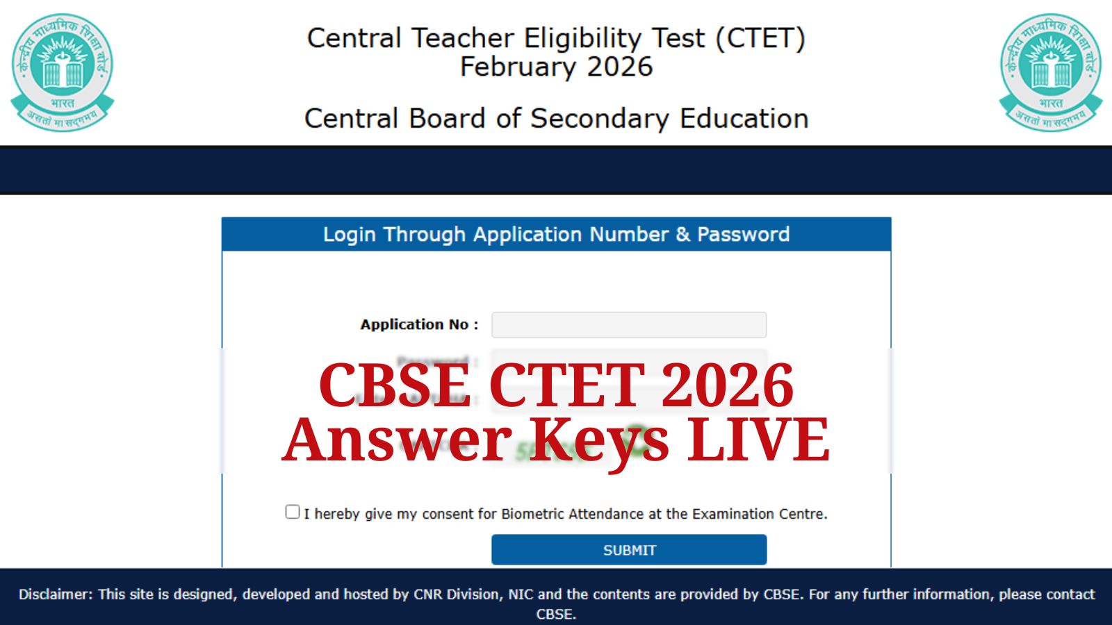 CTET Answer Key 2026 Live Updates: CBSE to release provisional answer keys soon