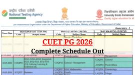 CUET PG 2026 Complete Schedule, Shift Timings, Subject-Code