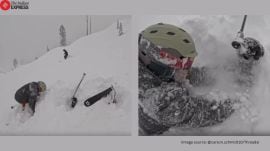 California ski rescue man buried in snow