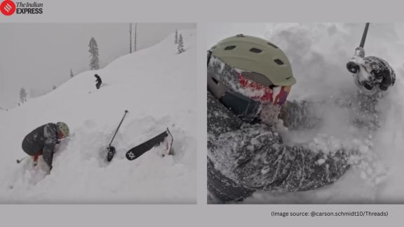 California ski rescue man buried in snow