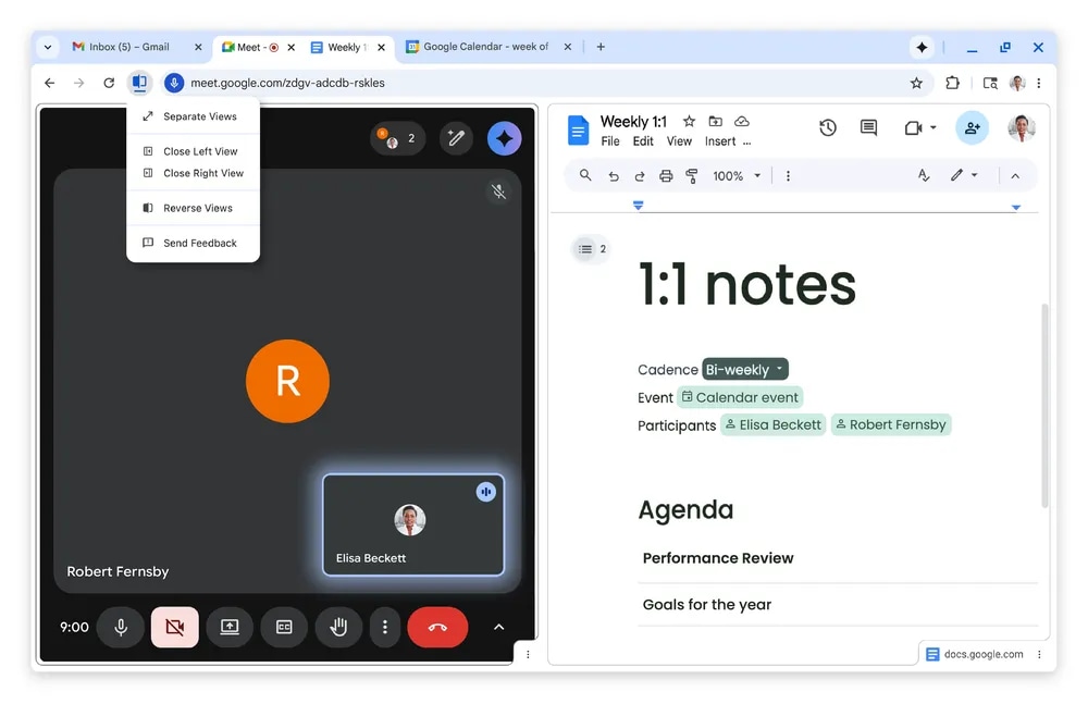 Chrome में यही नया है "भाजित दृश्य" की तरह लगता है।