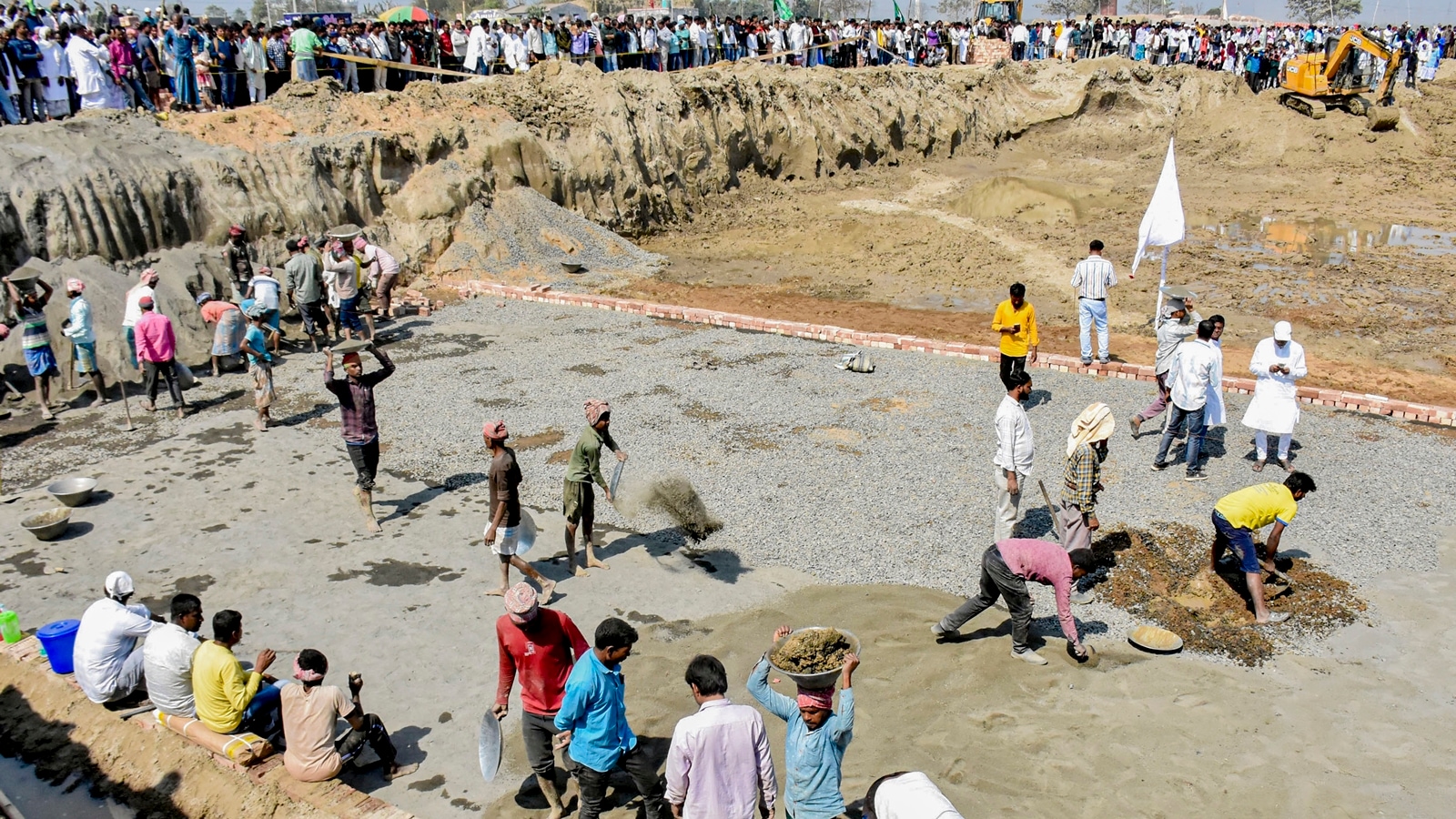 indianexpress.com - Tanusree Bose - Construction of Babri Masjid replica begins in Bengal, sets off political row