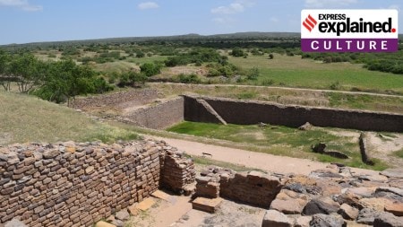 Dholavira in Gujarat is one of the largest cities of Indus Valley Civilisation, with stepwell steps to reach the water level in artificially constructed reservoirs.