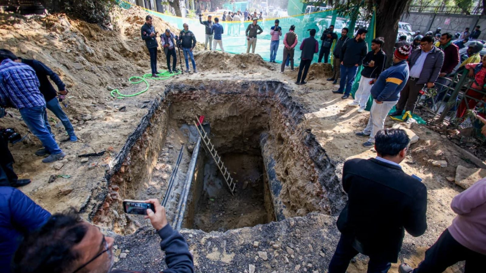 Capital shame: 25-yr-old dies as bike falls into pit dug by Delhi Jal Board