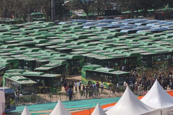 The inauguration was also noted as the BJP government's one year completion in Delhi. (Express Photo/Tashi Tobgyal)