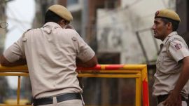 A picture of Delhi Police