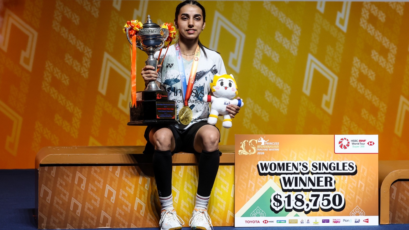 PV Sindhu’s frame-sake, the tall Devika Sihag, claims first Super 300 title at Thailand after opponent retires from injury