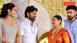 Tamil actors attend Saranya Ponnavan's duaghter's wedding reception.