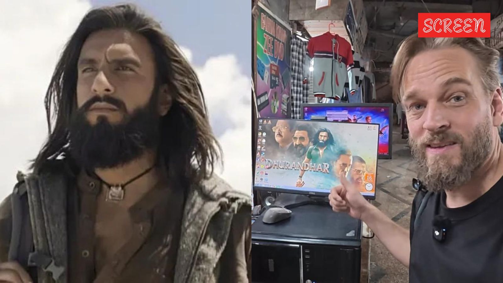 Ranveer Singh’s Dhurandhar openly sold for Rs 50 in Pakistan piracy market, exposes New Zealand YouTuber. Watch
