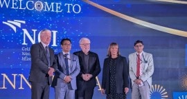 Dignitaries at the NCI event in New Delhi on Friday