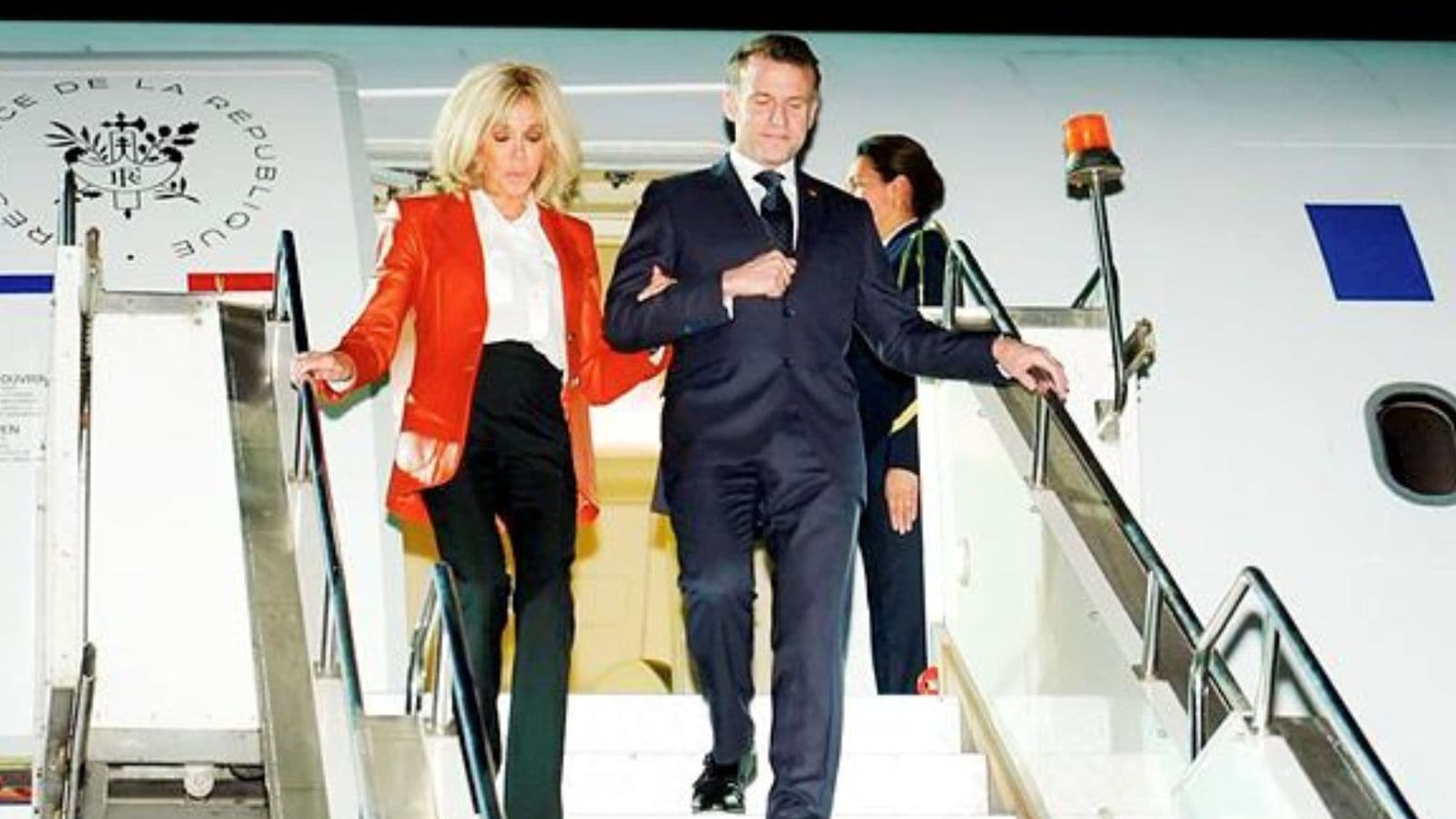 Emmanuel macron arrives in mumbai live updates