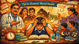Pune-based Child Psychiatrist Dr Bhooshan Shukla notes that the share of appointments by board exams students jumps from 10% in other months to 50% during this period. (Generated using AI)