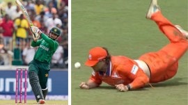 Pakistan's Faheem Ashraf was dropped by Netherlands' Max O’Dowd during the T20 World Cup 2026 tournament opener. (PHOTO: AP & Screengrab/JioHotstar)