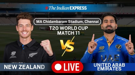 New Zealand vs UAE Live Score, T20 World Cup 2026: Catch live action from the NZ vs UAE match in Chennai.
