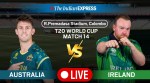 Australia vs Ireland Live Score