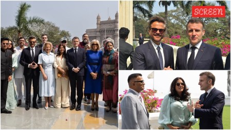 French President Emmanuel Macron and First Lady Brigitte Macron met some notable Bollywood figures