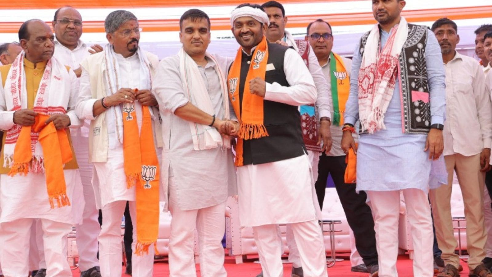 Sanghavi’s Dediapada visit: AAP’s Praful Vasava, Cong leader Raj Vasava join BJP along with 700 supporters in Gujarat’s tribal belt