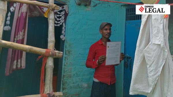 Govind with his release certificate