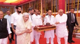 Public exposition. Buddha relics Vadodara to Colombo, Colombo, Vadodara, Bhupendra Patel, Maharaja Sayajirao University. Ahmedabad news, Gujarat news, Indian express, current affairs