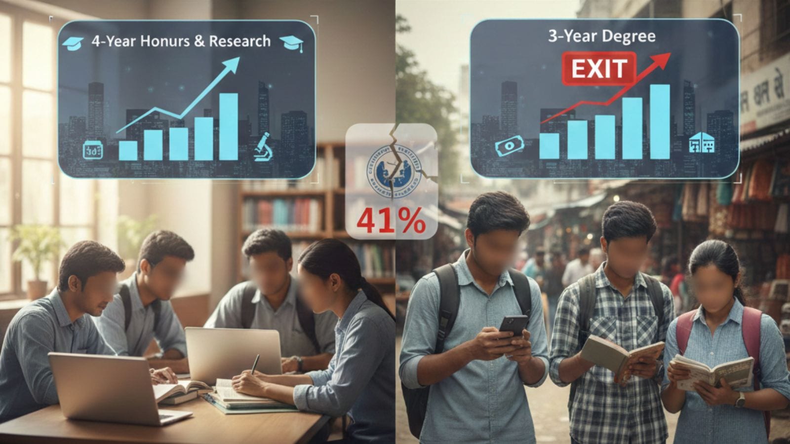 41% VNSGU students reject NEP’s 4th year: Why ‘Honours’ dream is clashing with reality in Gujarat