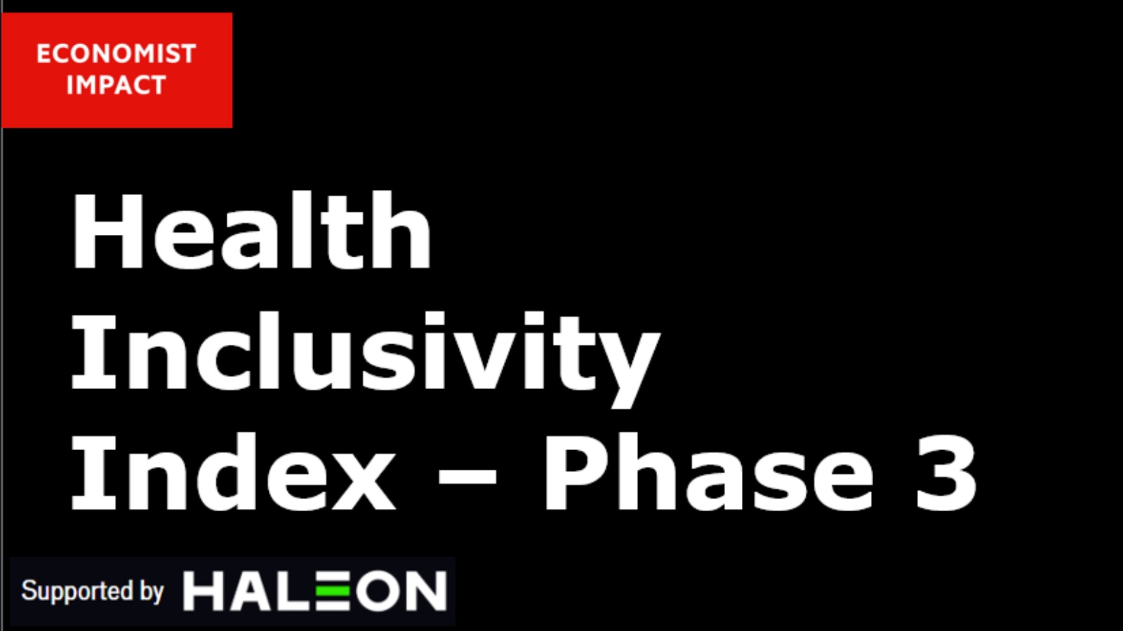 Health is Wealth, Better Health = Better Economy