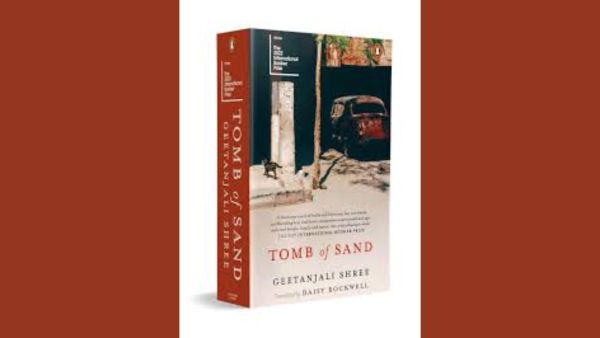 The cover of <span dir="auto">Geetanjali Shree's </span>Tomb of Sand. (Source: champaca.in) 