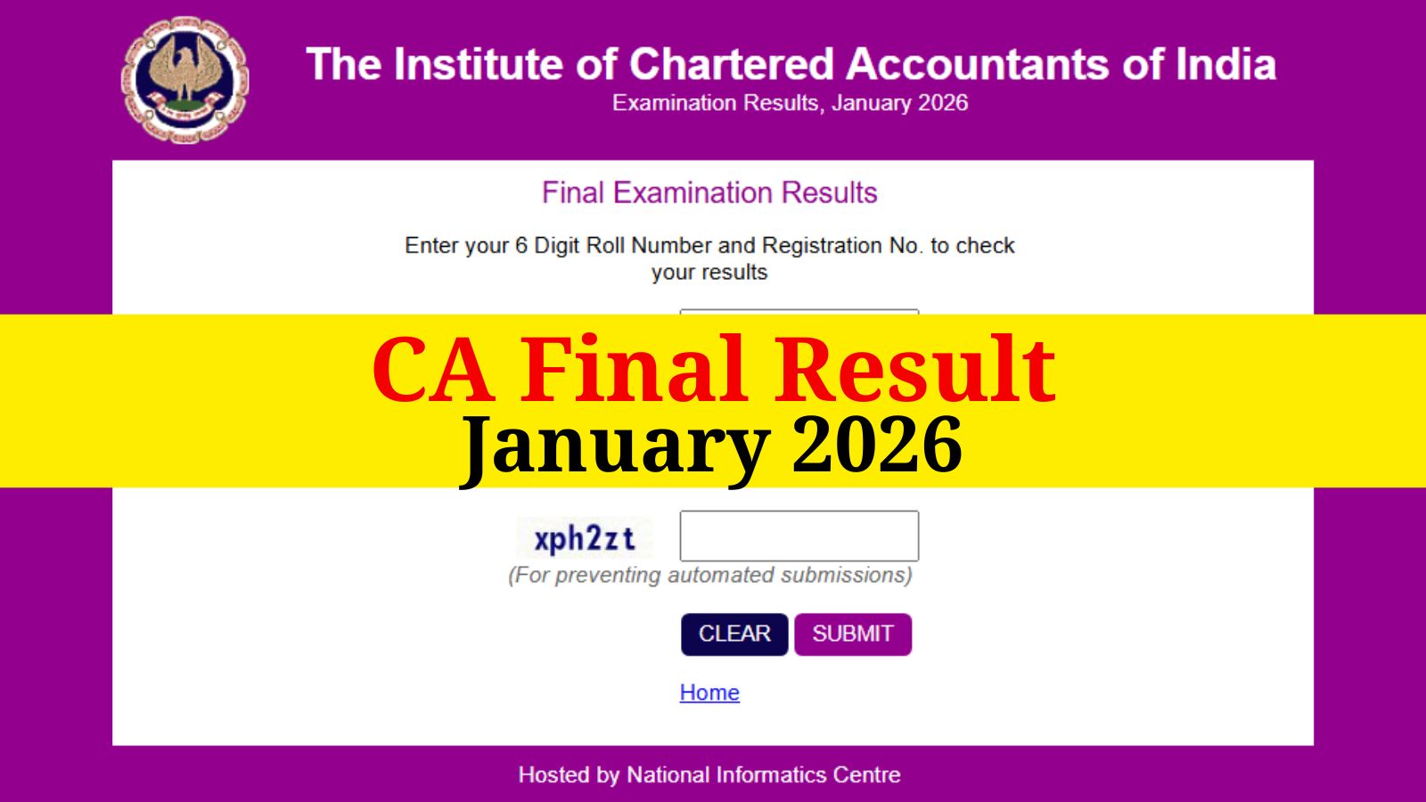 ICAI CA Final Result January 2026, icai.nic.in, LIVE Updates: Meet AIR 2