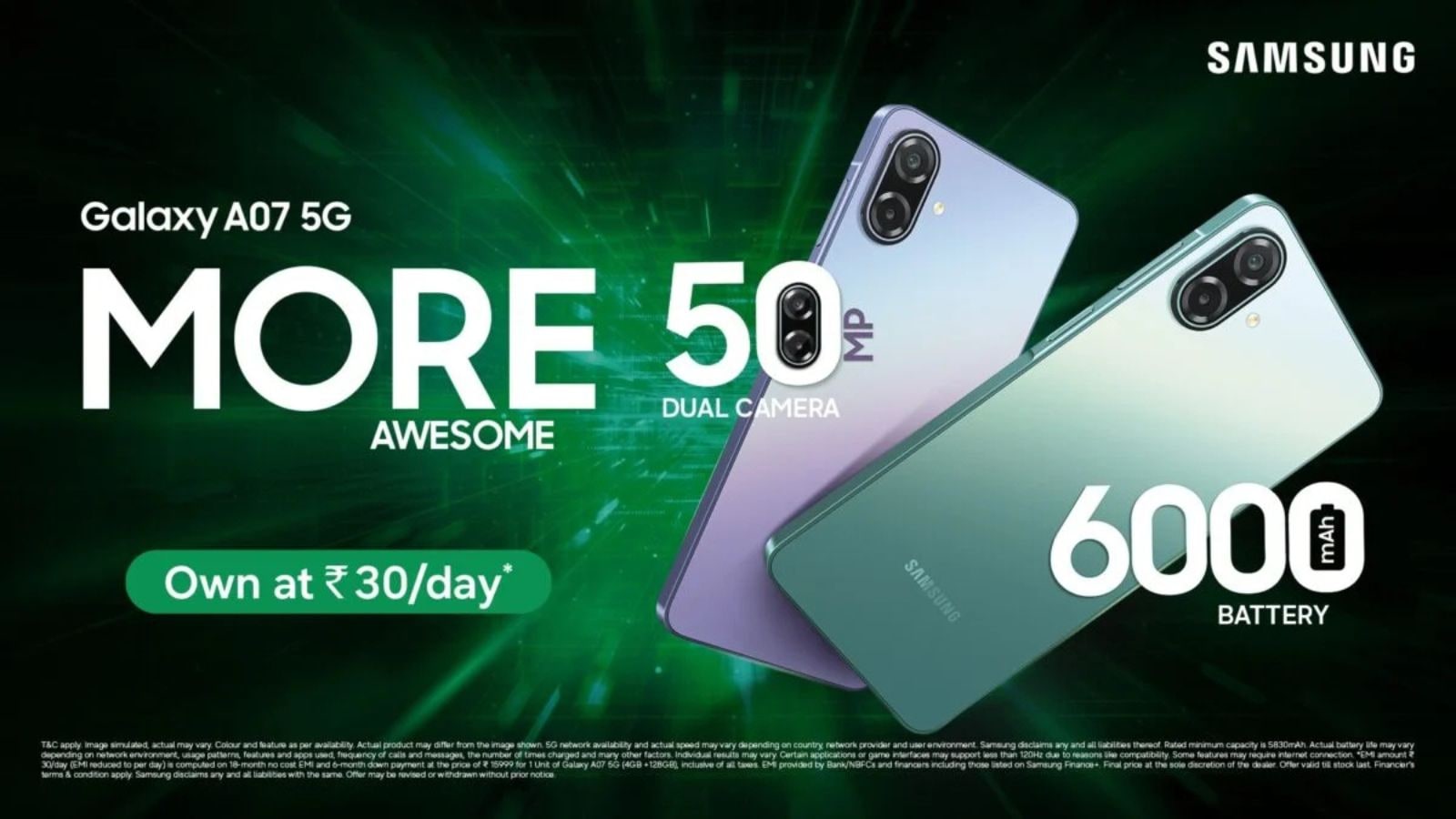 Samsung’s Galaxy A07 5G debuts in India with massive battery and 6-year update promise