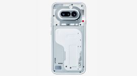 The image shared by Nothing shows the Phone (4a) in a white and silver finish. (Image: X/ Nothing)
