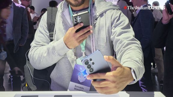 The Samsung Galaxy S26 Ultra doesn’t come cheap, though. Preorders begin today and the phone goes on sale at a starting price of Rs 1,39,999, a Rs 10,000 higher than the S25 Ultra’s launch price.  (Image: The Indian Express/ Anuj Bhatia)