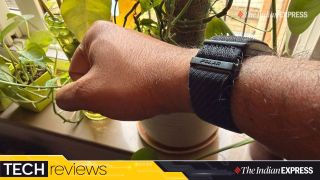 From cardiac load to sleep boost scores, the band helps fine-tune workouts and rest cycles. (Image: The Indian Express/ Nandagopal Rajan)
