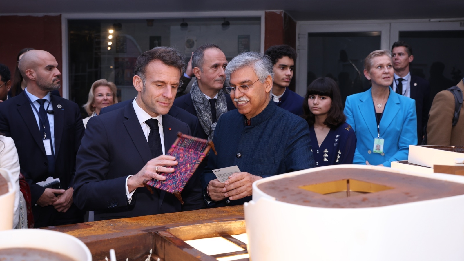 Culture meets diplomacy as Macrons interact with artists