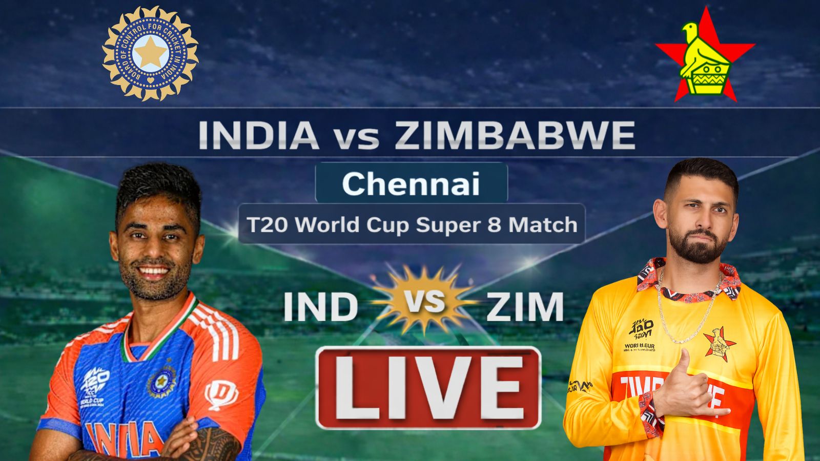 IND vs ZIM