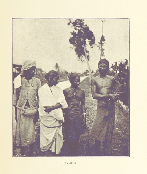 A group of Tamil people in British Malaya, 1898. 