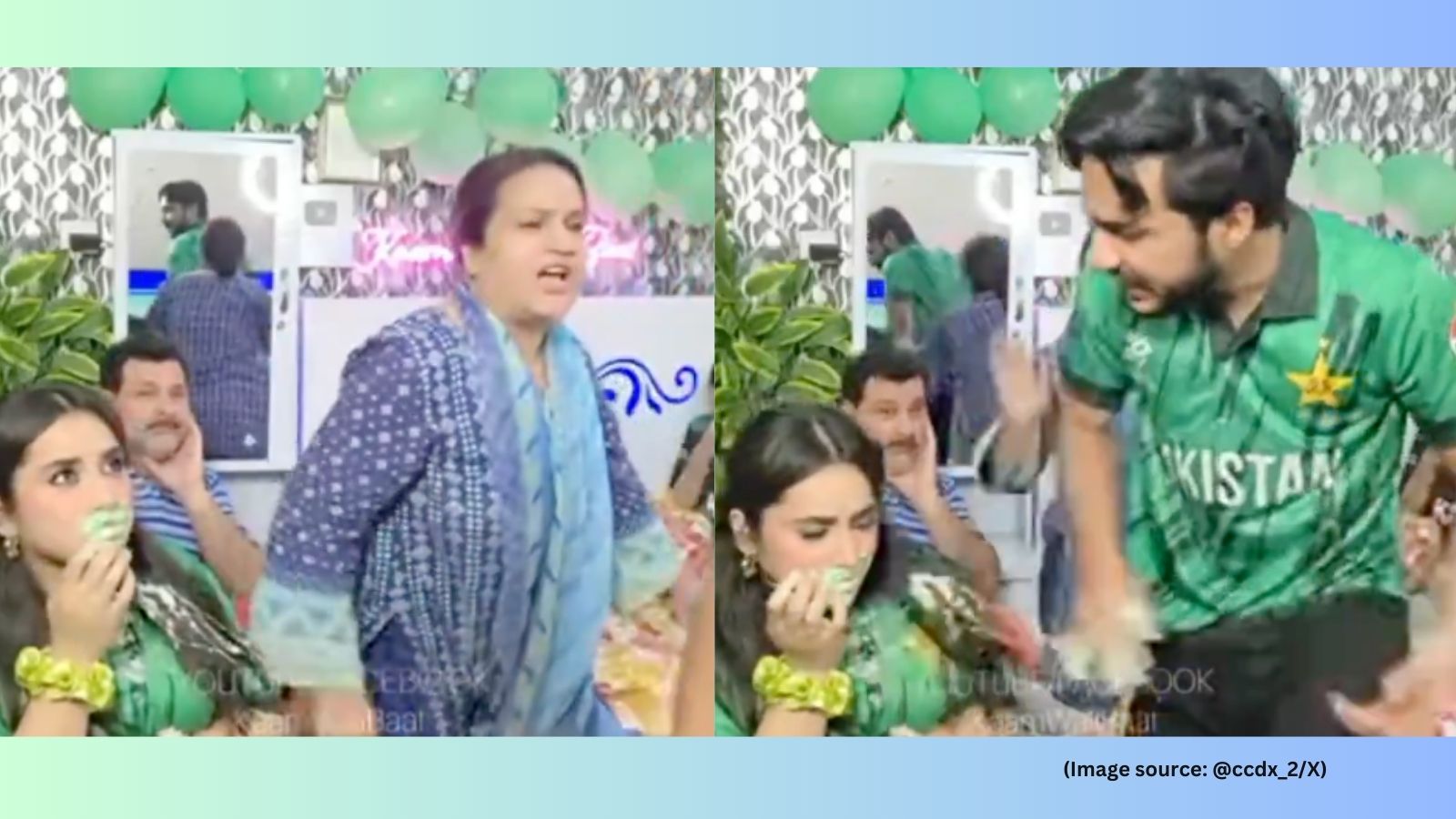 Pakistani YouTuber smashes cake on his sister’s face after T20 World Cup loss to India